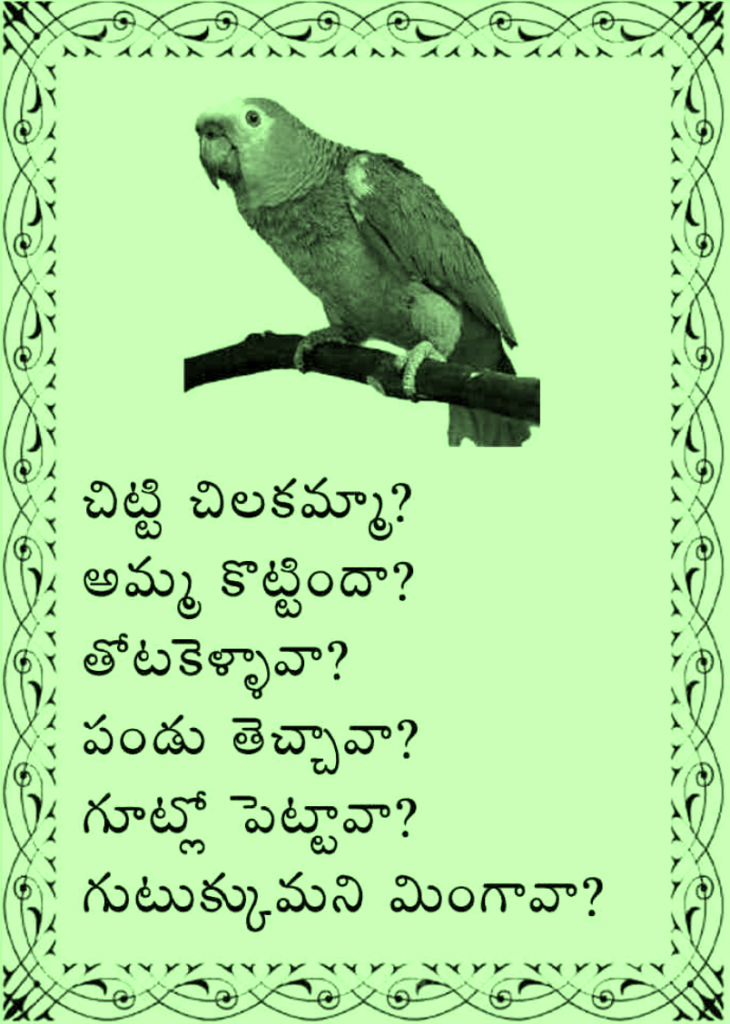 Chitti discount chilakamma song