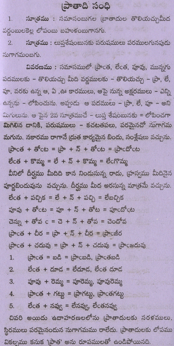 Prathadhi Sandhi