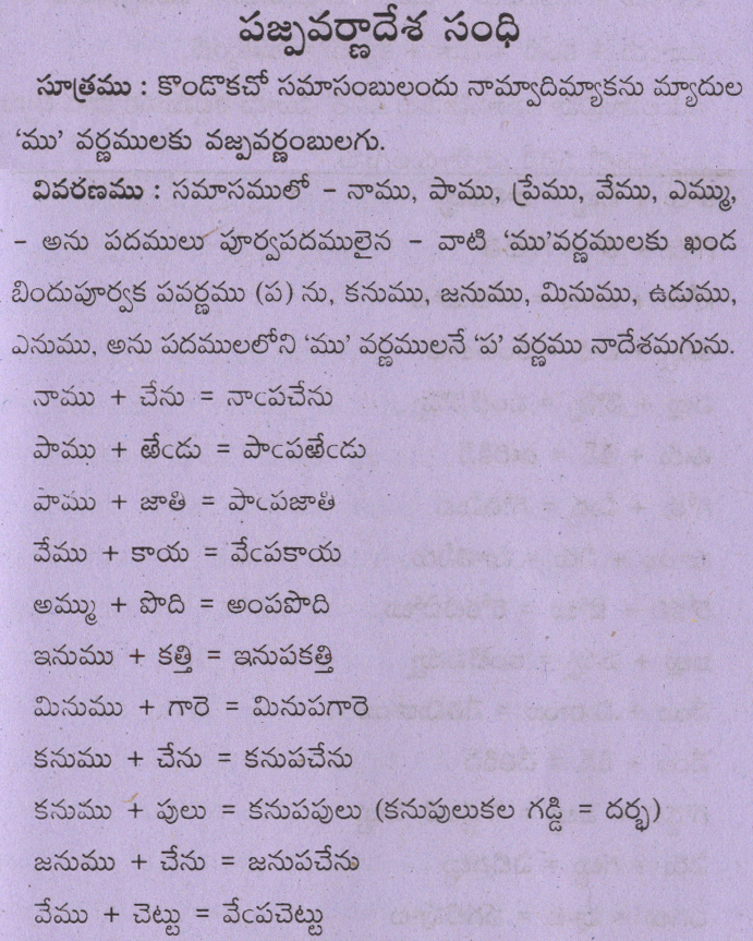 Pujpavarnadesa Sandhi