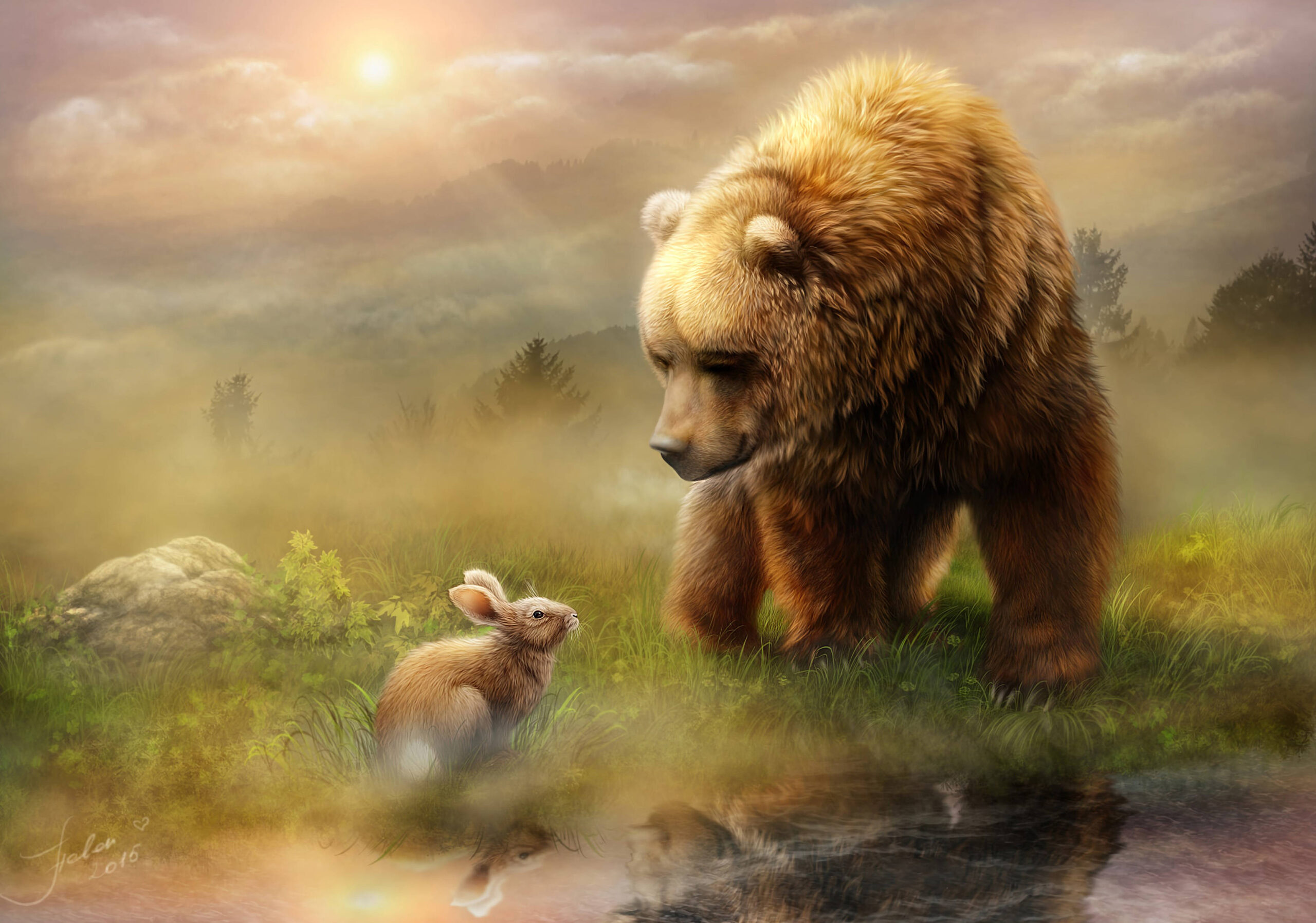 A Bear And A Bunny