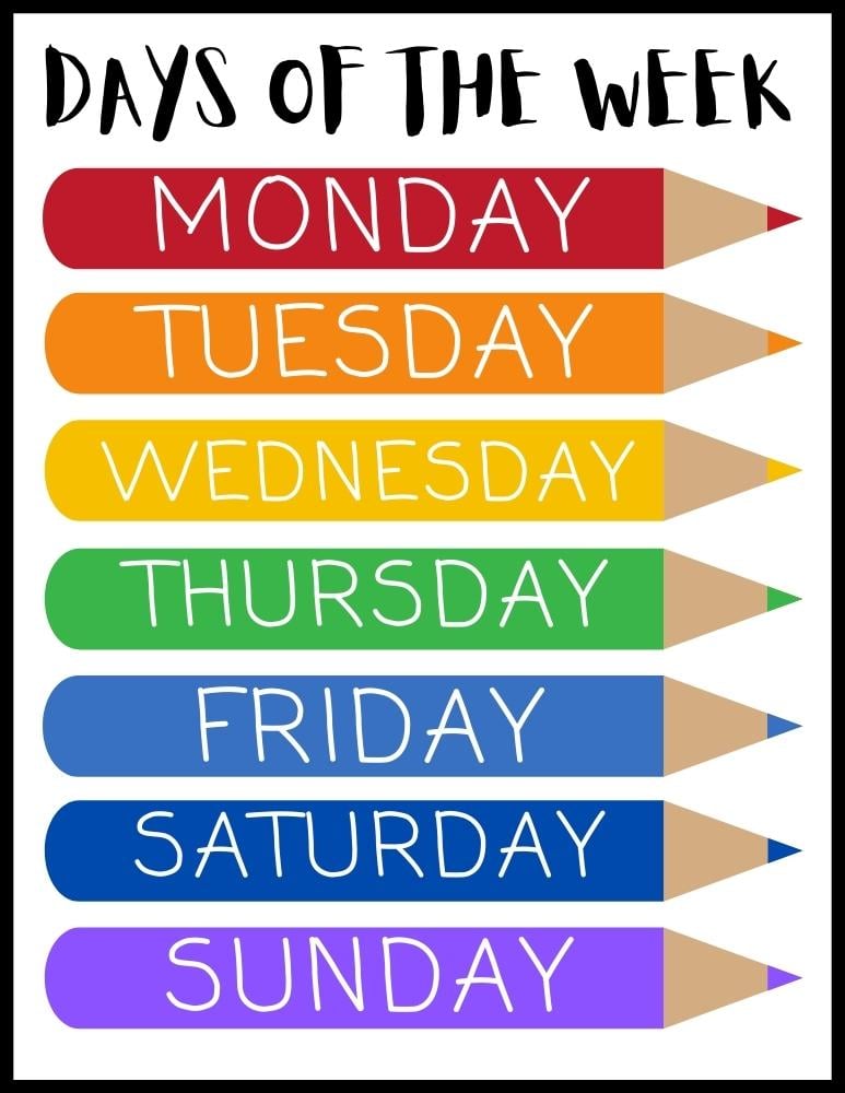 Days Of The Week